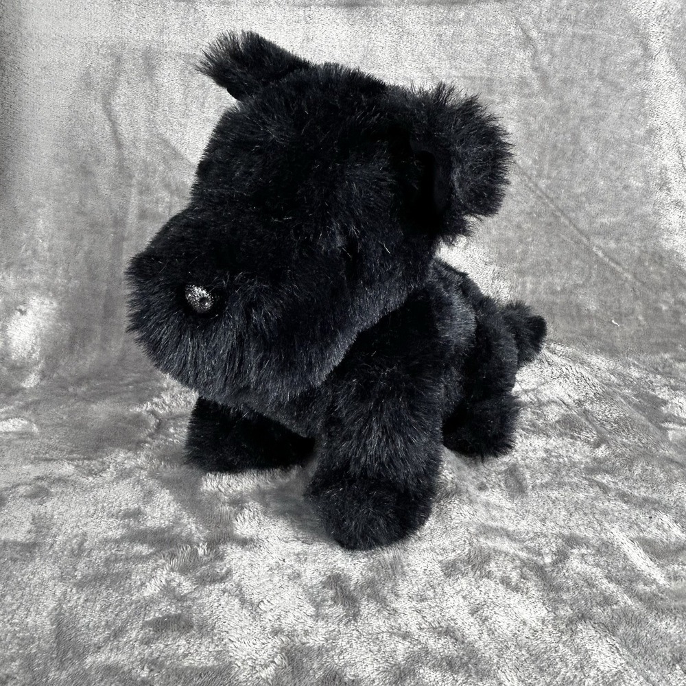 Vintage Russ Duffy Scottie Dog Plush Scottish Terrior Stuffed Animal Toy Korea